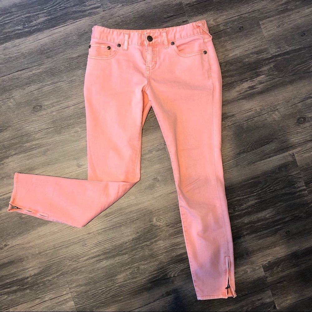 Free people peach pink pants size 26